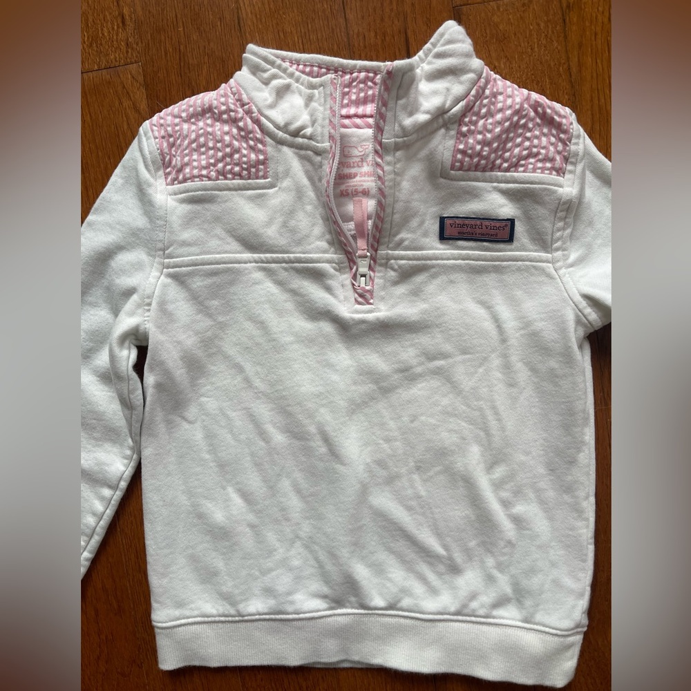 Vineyard Vines size 5-6 Girls 3/4 zip Pull Over